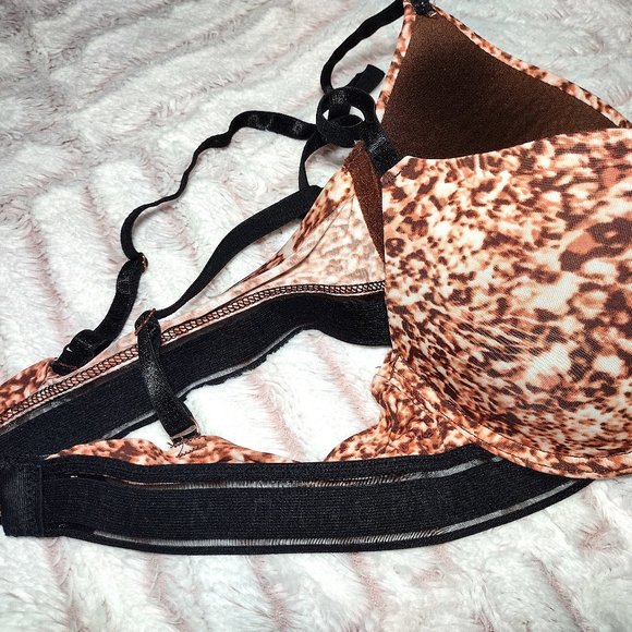 Danskin Intimates Women's 34C Brown Beige Underwire Bra - Picture 3 of 7